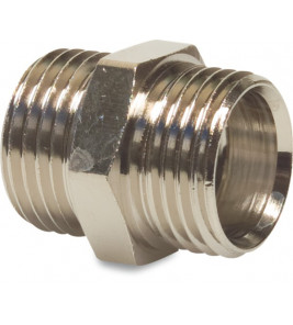 MULTI-FIT NIPPEL MESSING VERNIKKELD 1/2" BUITENDRAAD 20BAR KIWA MULTI-FIT NIPPEL MESSING VERNIKKELD 1/2" BUITENDRAAD 20BAR KIWA