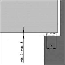 TOCHTPROFIEL TOCHTSTRIP WIT 7,5METER (KLEINE KIER) 2-3 MM