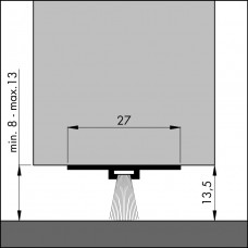 TOCHTPROFIEL/DORPELPROFIEL DBS-100 (ONZICHTBAAR)