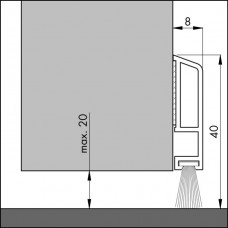 TOCHTPROFIEL/DORPELPROFIEL PDS-B ZK WT 100 (DECO & COMFORT)