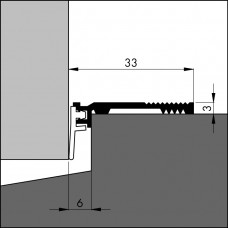 DORPELPROFIEL ANB-6 300 CM (VOORHEEN A14)