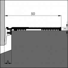 DORPELPROFIEL ANB-7 300 CM (VOORHEEN A514)