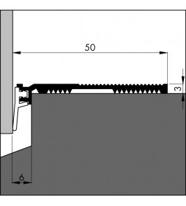 DORPELPROFIEL ANB-7 300 CM (VOORHEEN A514) DORPELPROFIEL ANB-7 300 CM (VOORHEEN A514)