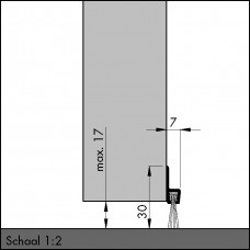 TOCHTPROFIEL/BORSTELPROFIEL IBS-31 100