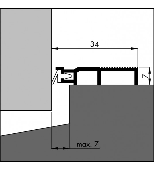 ARP-5 300 DORPEL OPBOUW PROFIEL P.MTR.