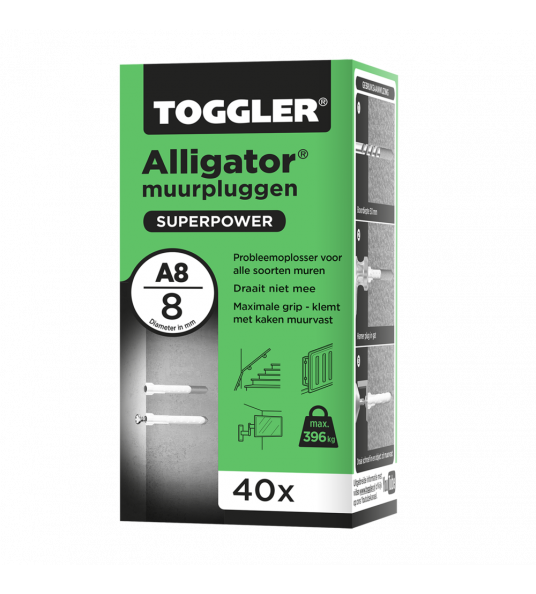 ALLIGATORPLUG TOGGLER 8MM A 8