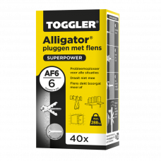 ALLIGATORPLUG MET FLENS TOGGLER 6MM AF 6