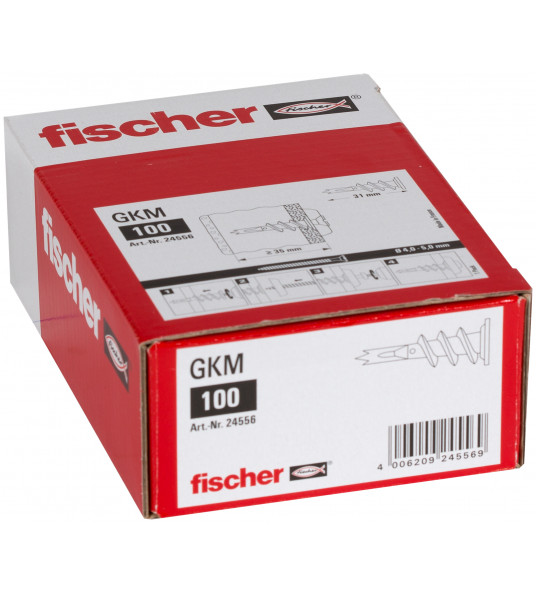 FISCHER GKM GIPSPLAATPLUG METAAL (100 STUKS) FISCHER GKM GIPSPLAATPLUG METAAL (100 STUKS)