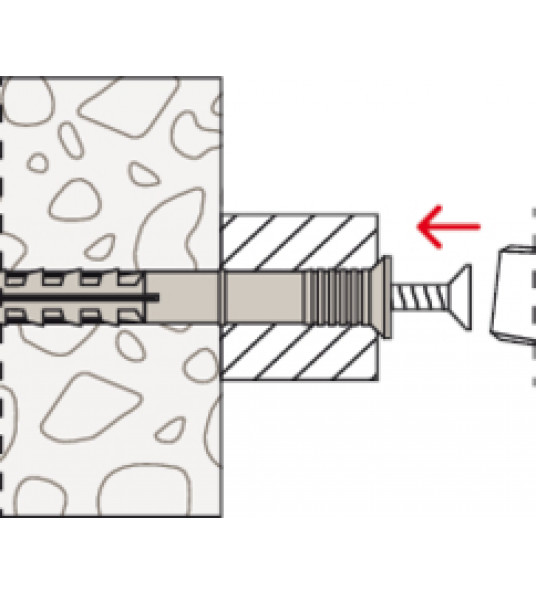 FISCHER N 5X50/25 S NAGELPLUG FISCHER N 5X50/25 S NAGELPLUG