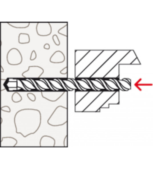FISCHER F 10 M 112 METALEN KOZIJNPLUG FISCHER F 10 M 112 METALEN KOZIJNPLUG