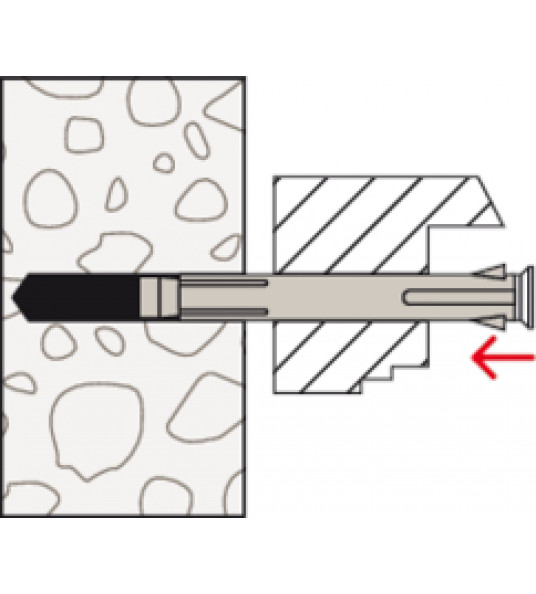 FISCHER F 10 M 112 METALEN KOZIJNPLUG FISCHER F 10 M 112 METALEN KOZIJNPLUG