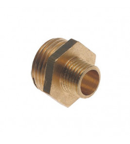 BONFIX 80550 VERLOOPNIPPEL 1/2" X 3/8" 2X BUITEN