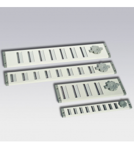 500X65MM AFSLUITBAAR ROOSTER ALUMINIUM WIT OPBOUW MET VLIEGENGAAS