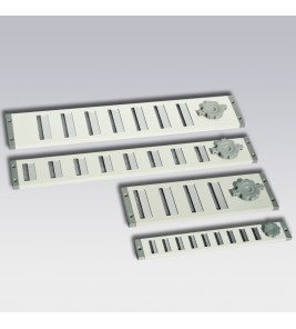 300 X 30 MM AFSLUITBAAR ROOSTER ALUMINIUM WIT OPBOUW MET VLIEGENGAAS