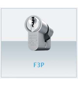 MAUER DC17 CILINDER F3P 41/46 NIKKEL (3 SLEUTELS) SKG***