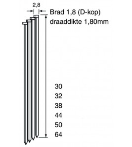 BRAD DA18 CNK 44 MM DOOS 4,00MILLE