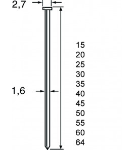 BRAD SKN16 CNK 38MM 20&deg; DEWALT 2,0MILLE