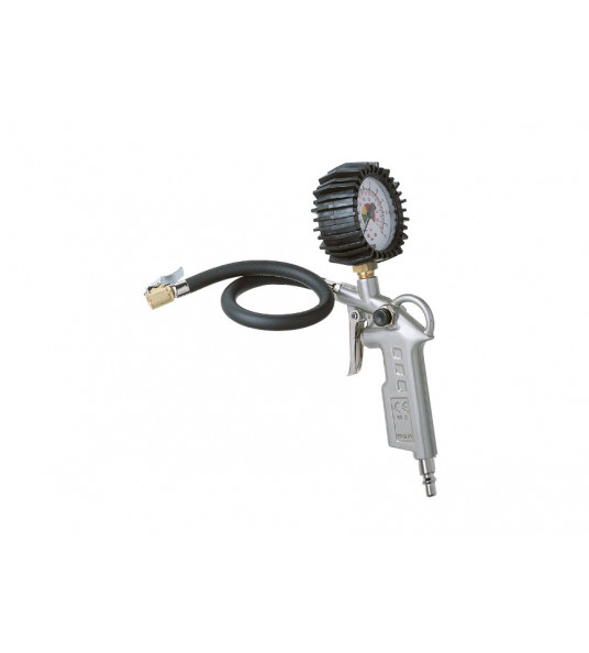 BANDENBLAASPISTOOL MET MANOMETER BANDENSPANNING