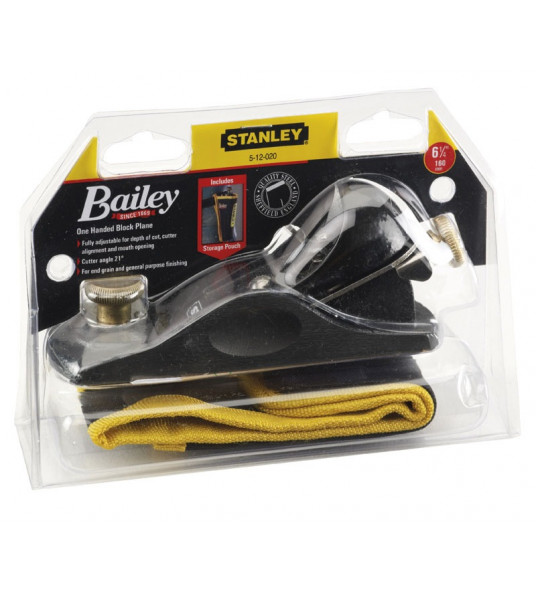 STANLEY 1-12-060 BAILEY BLOKSCHAAF 40MM BREED 150MM KOPS HOUT STANLEY 1-12-060 BAILEY BLOKSCHAAF 40MM BREED 150MM KOPS HOUT