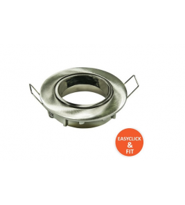 ECF INBOUWSPOT ROND 51MM KANTELBAAR RVS