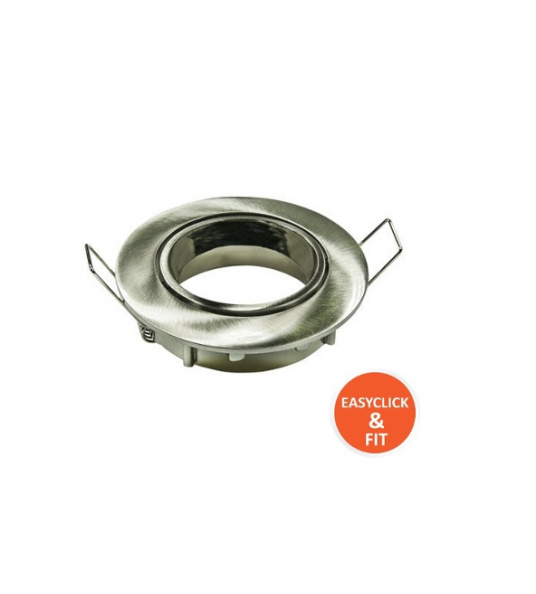 ECF INBOUWSPOT ROND 51MM KANTELBAAR RVS