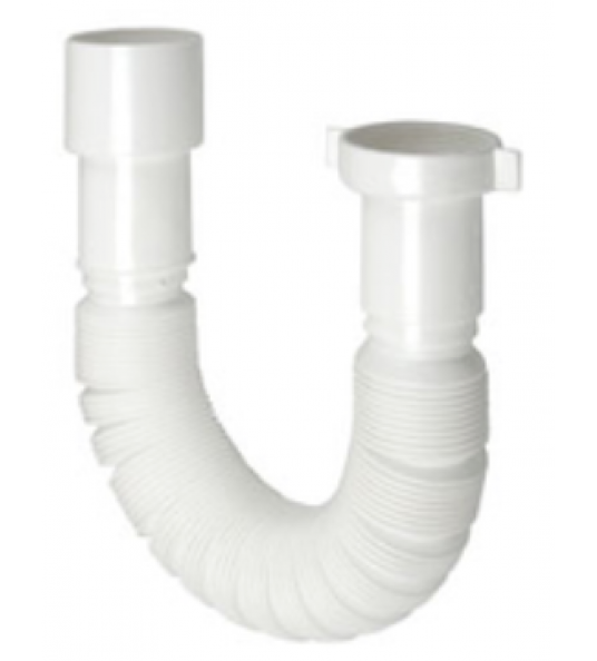 FLEXIBELE SIFON 5/4 X 32MM WIT SANITAIR LABEL