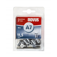 NOVUS BLINDKLINKMOER M5 X 11,5MM ALU 10 ST.