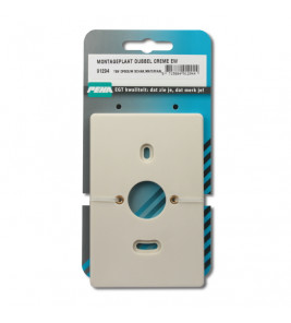 MONTAGEPLAAT DUBBEL CREME EW
