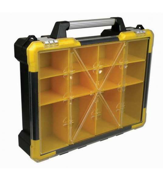 STOCKBOX PROF KOFFER + LOSSE BAKJES GROOT GEEL/ZWART