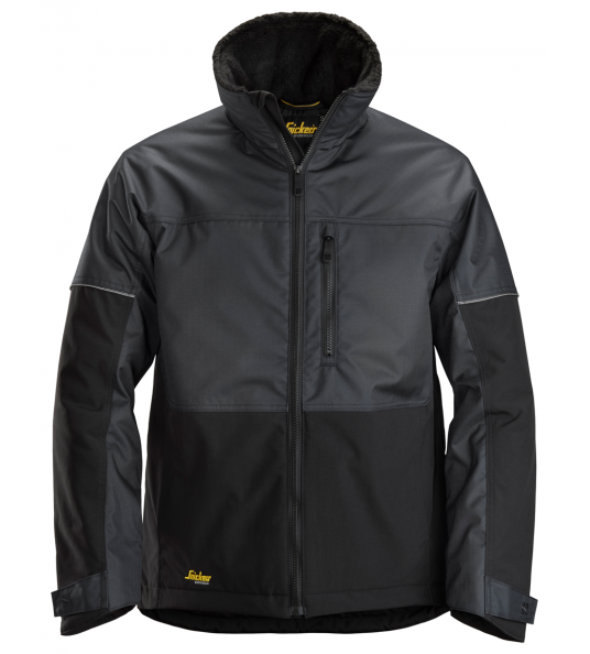 ALLROUNDWORK WINTERJACK, STAAL GRIJS - ZWART L