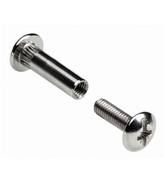 KAST KOPPELBOUT METAAL VERCHROOMD 30-42MM 4 STUKS